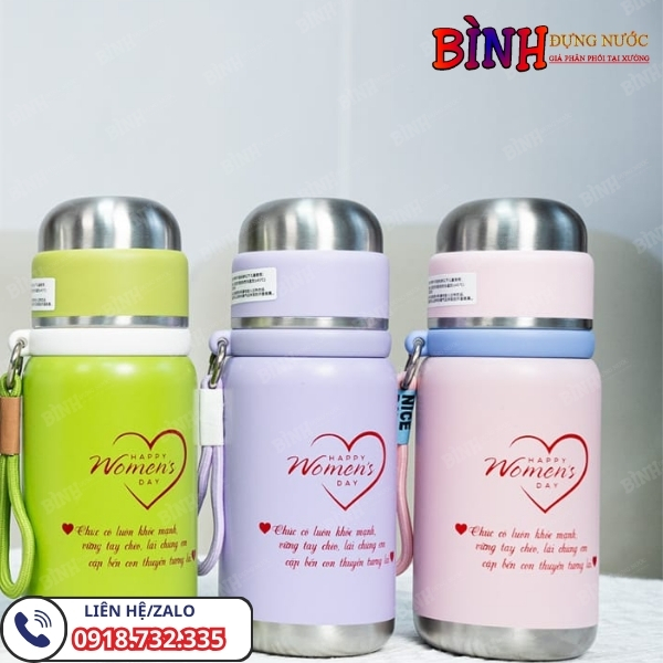 Bình giữ nhiệt đẹp, tốt, in logo