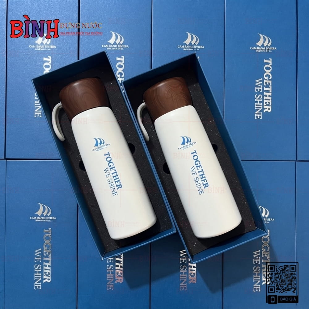 Bình giữ nhiệt in logo Cam Ranh Riviera Beach Resort & Spa