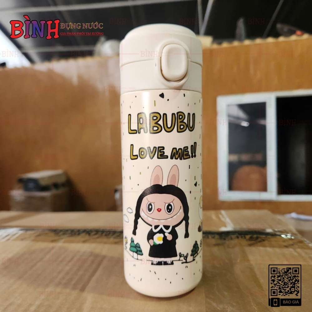 Bình giữ nhiệt Labubu quà tặng Phòng khám Nha khoa Nhiên Răng