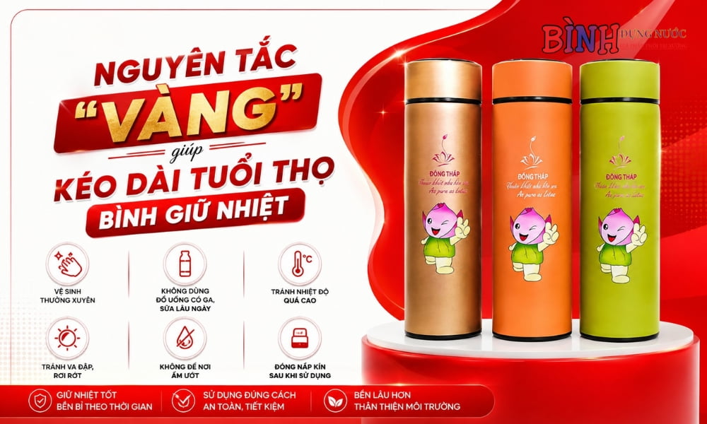 Những nguyên tắc giúp kéo dài tuổi thọ và độ bền của bình