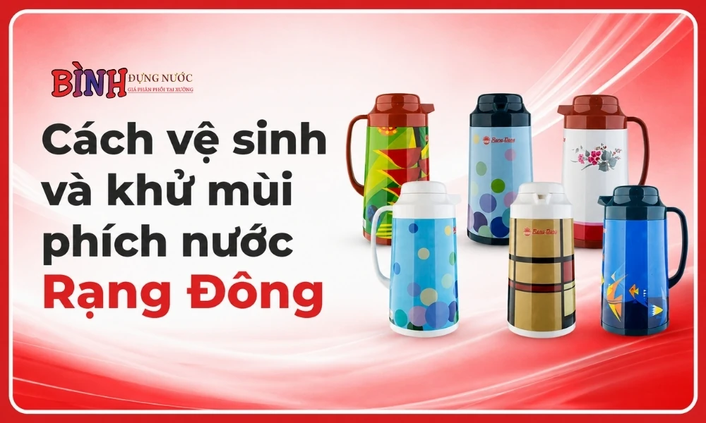 Cách vệ sinh và khử mùi phích nước Rạng Đông đúng cách
