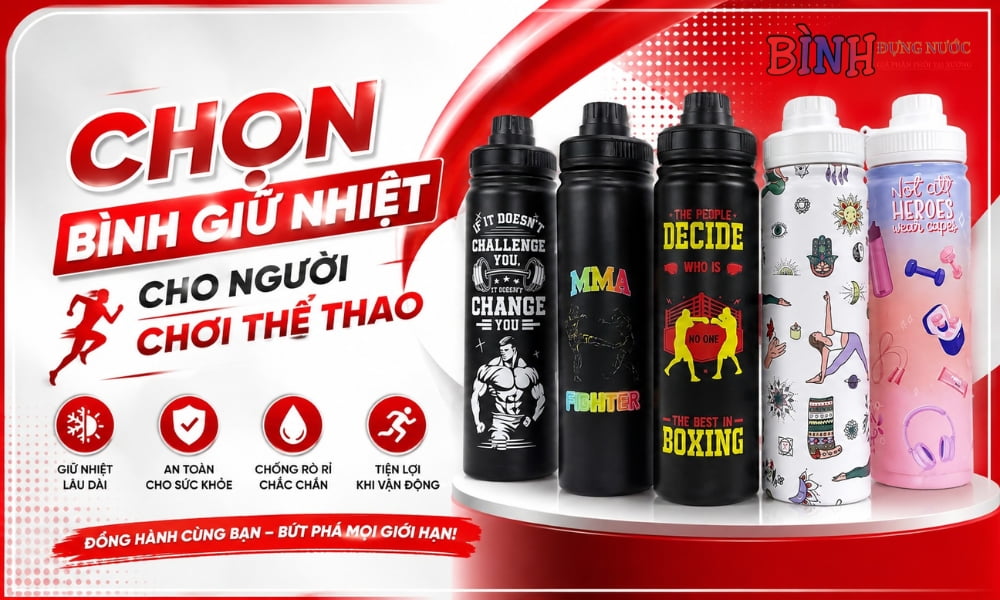 chọn bình giữ nhiệt phù hợp cho hoạt động thể thao
