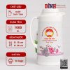 Phích giữ nhiệt đại hội MTTQ huyện Yên Thủy dung tích 1L, thương hiệu Rạng Đông, màu trắng họa tiết bông hoa