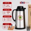 Phích Inox Giữ Nhiệt 1000ml Rạng Đông In Logo Quỹ Tín Dụng Nhân Dân