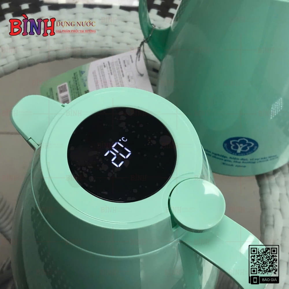 Phích giữ nhiệt hiển thị nhiệt độ
