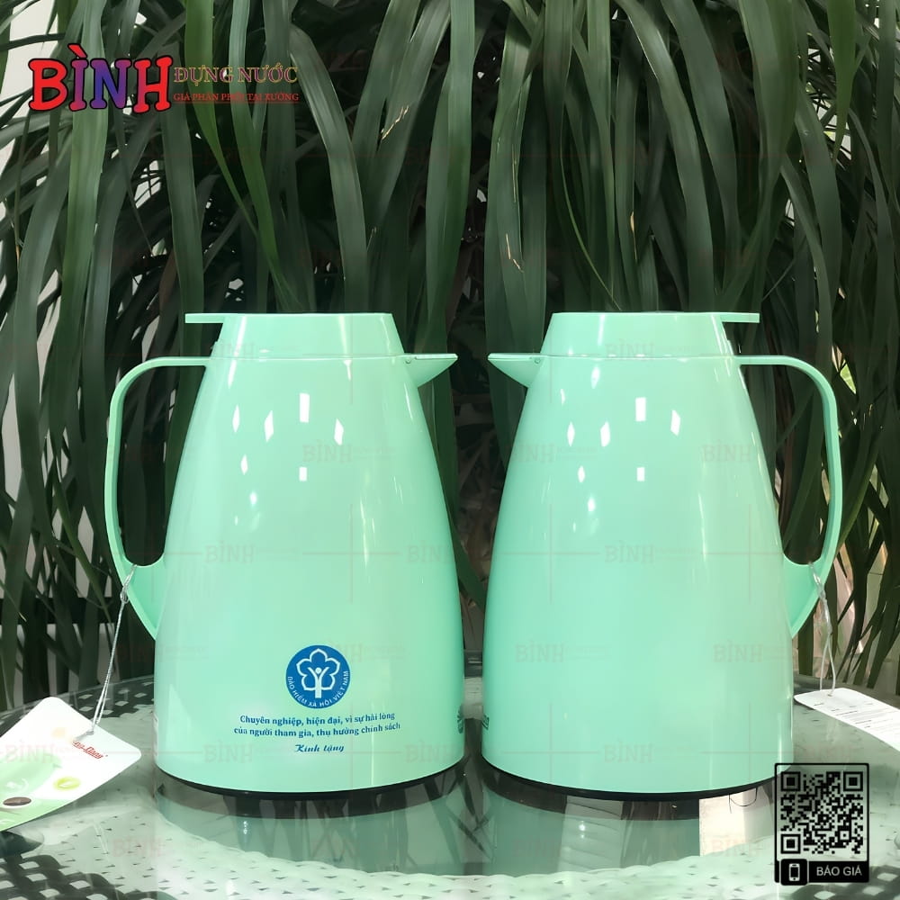 Phích giữ nhiệt in logo Bảo hiểm Xã hội Việt Nam làm quà tặng hội nghị, sự kiện