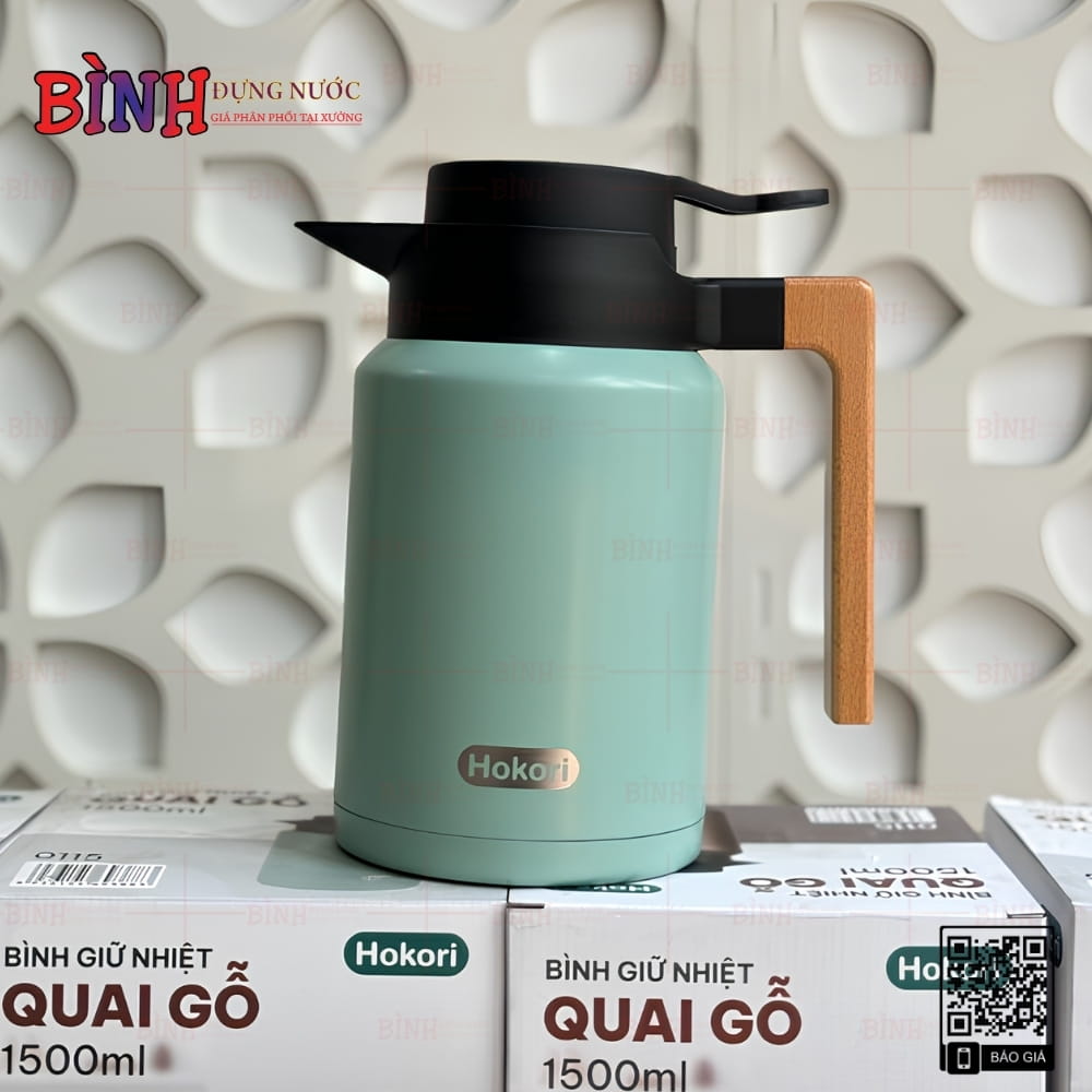 Phích giữ nhiệt 1500ml màu xanh mint