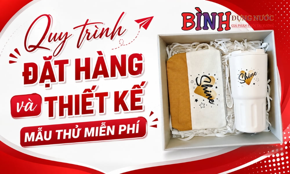 Quy trình đặt hàng đơn giản, hỗ trợ thiết kế market miễn phí