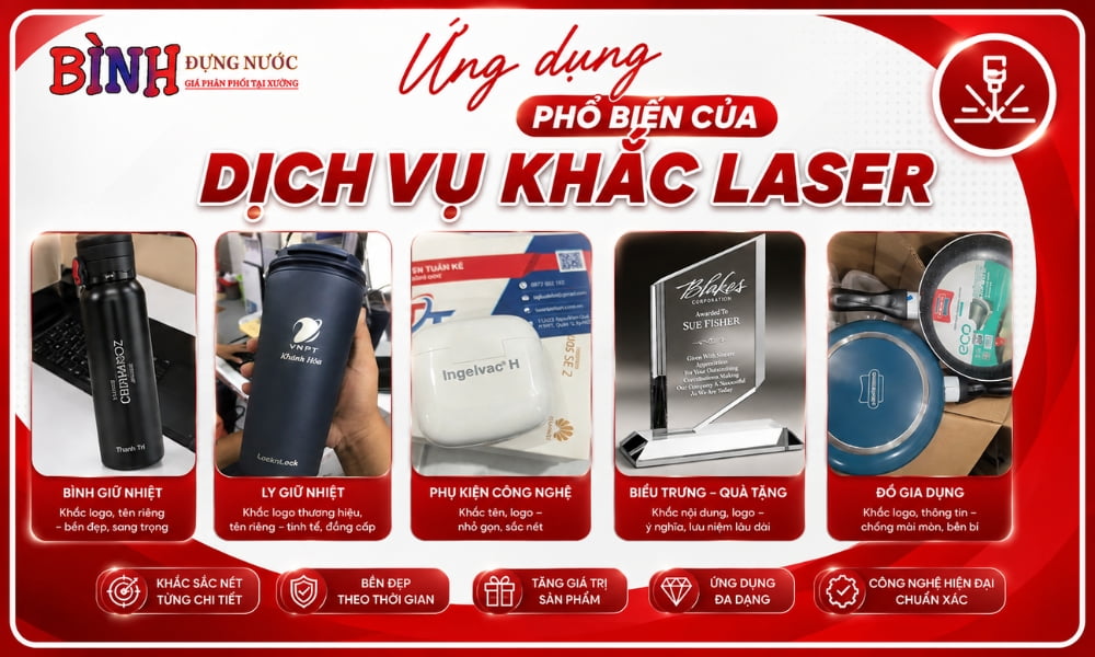 Các ứng dụng phổ biến của dịch vụ khắc laser hiện nay