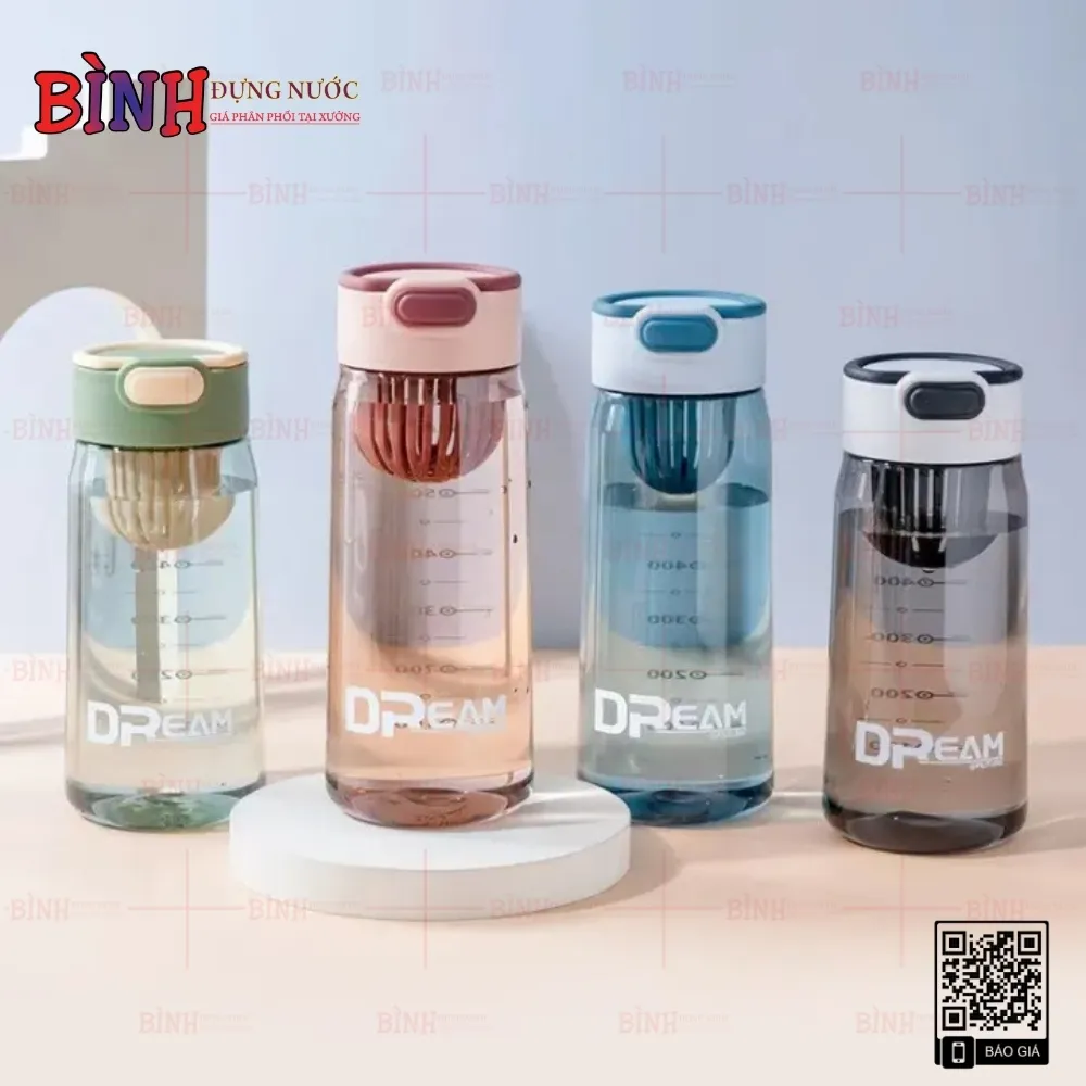 Bình nước nhựa 750ml có quai xách
